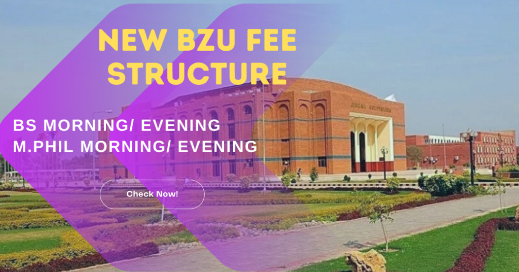 Bzu Fee Structure