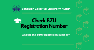 How to Check BZU Registration Number