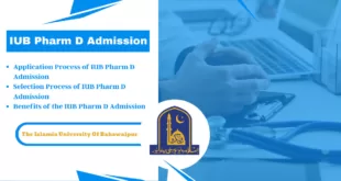 IUB Pharm D Admission