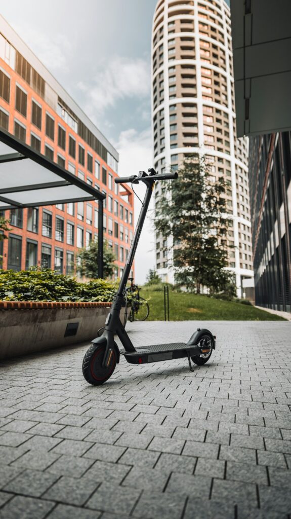 Electric scooter for electric bike scheme
