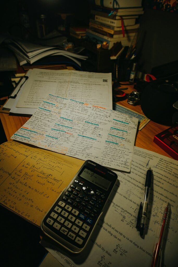 Study papers and calculator for past papers and pairing scheme